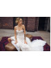 Beaded Ivory Lace Feather Fairytale Wedding Dress